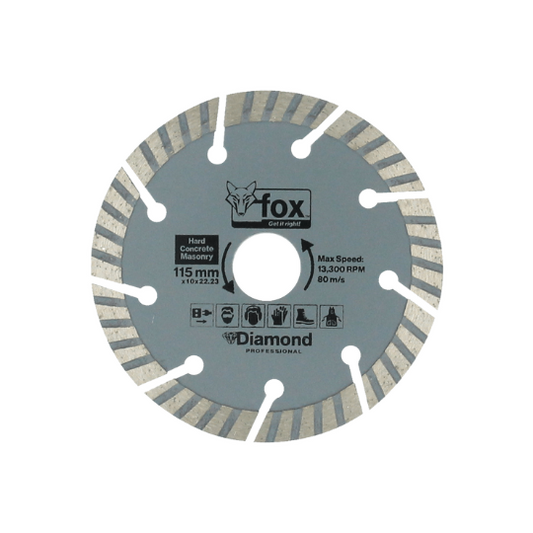 Fox Diamond Disc Curved Masonry Professional 115mm