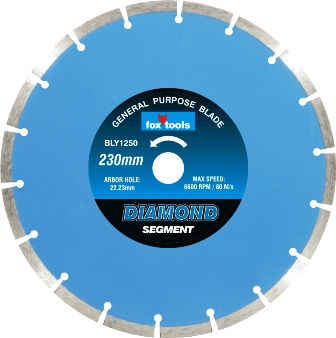 Fox ConcretePro Segmented Diamond Disc 230mm BLY1250