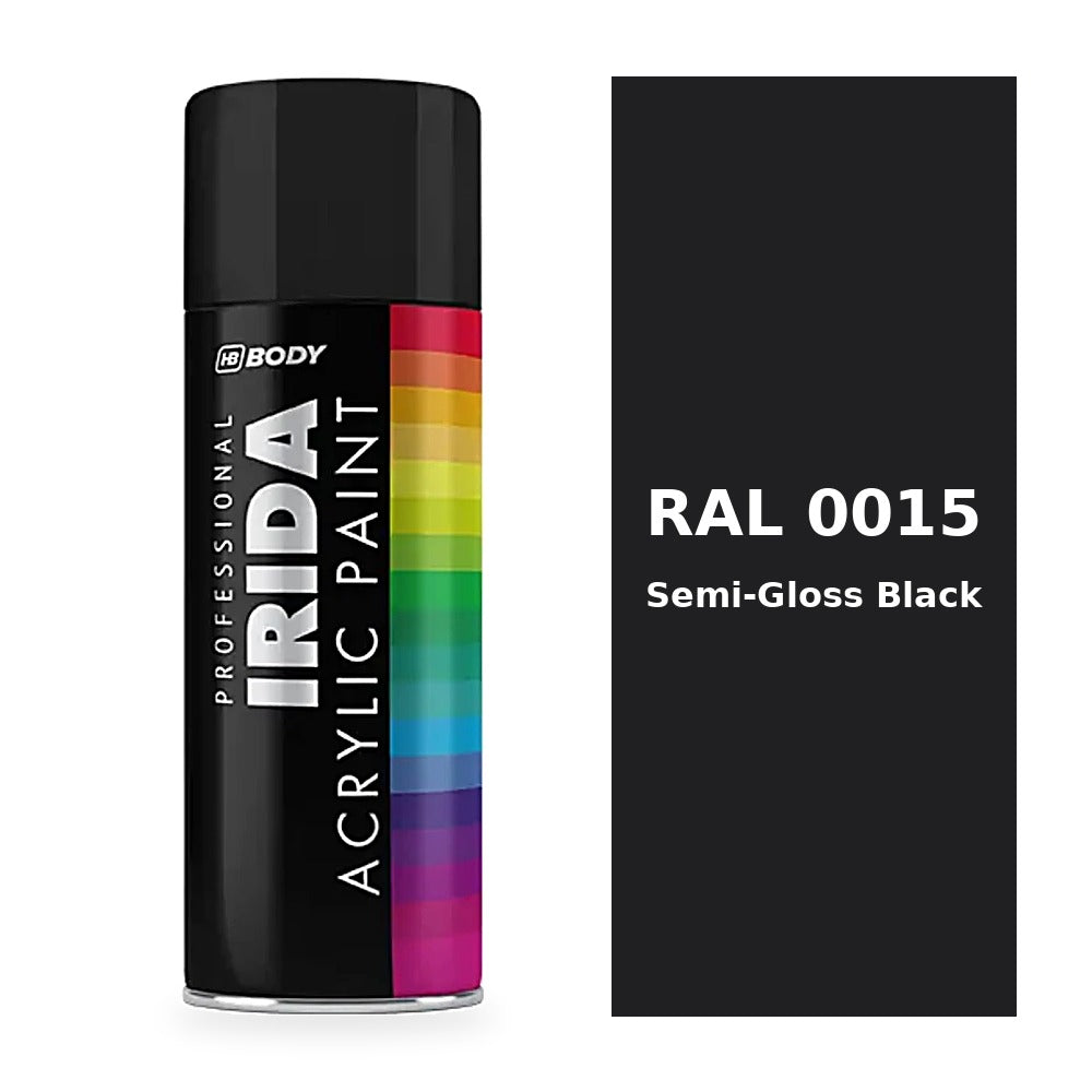 Semi-Gloss Black RAL 0015 colour swatch - HB Body Irida