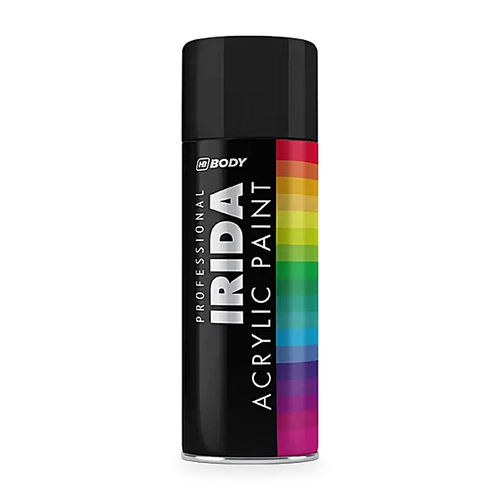 HB Body Professional Irida Acrylic Spray Paint 400ml - Matt Black RAL 0016