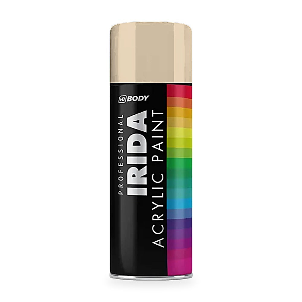 HB Body Professional Irida Acrylic Spray Paint 400ml - Light Ivory RAL 1015