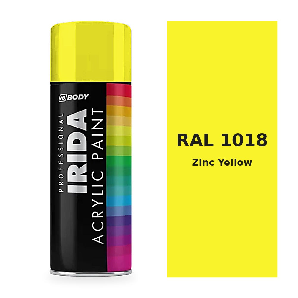 Zinc Yellow RAL 1018 colour swatch - HB Body Irida