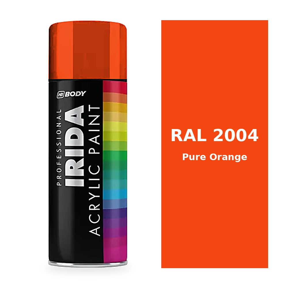 Pure Orange RAL 2004 colour swatch - HB Body Irida