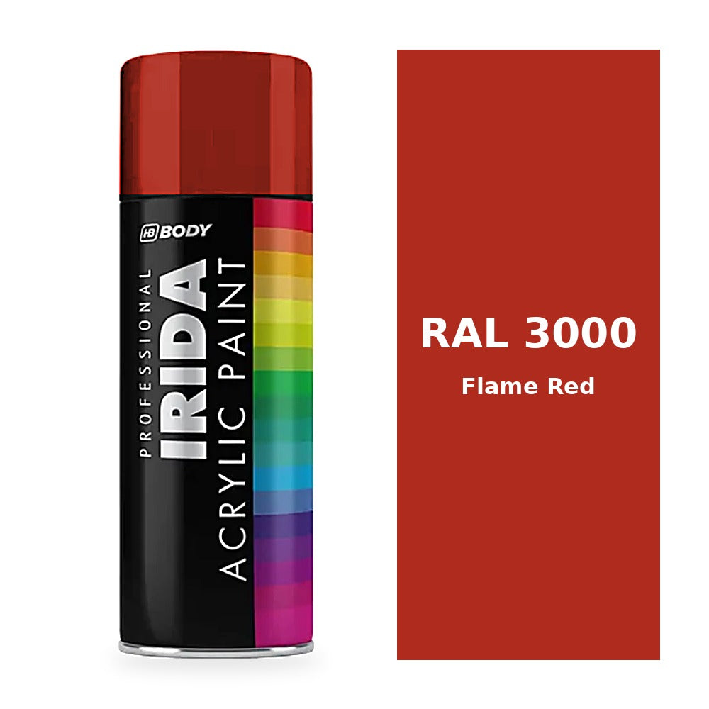 Flame Red RAL 3000 colour swatch - HB Body Irida