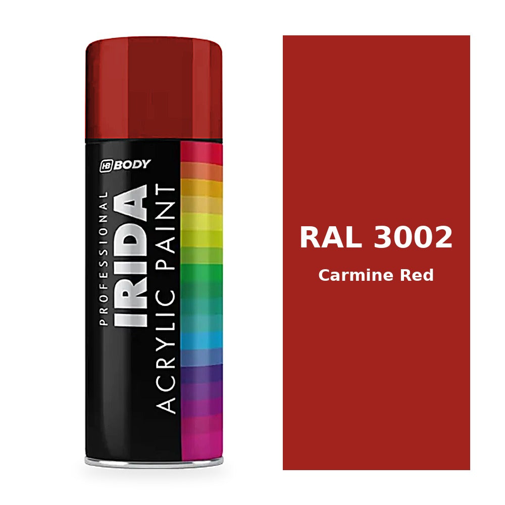 Carmine Red RAL 3002 colour swatch - HB Body Irida