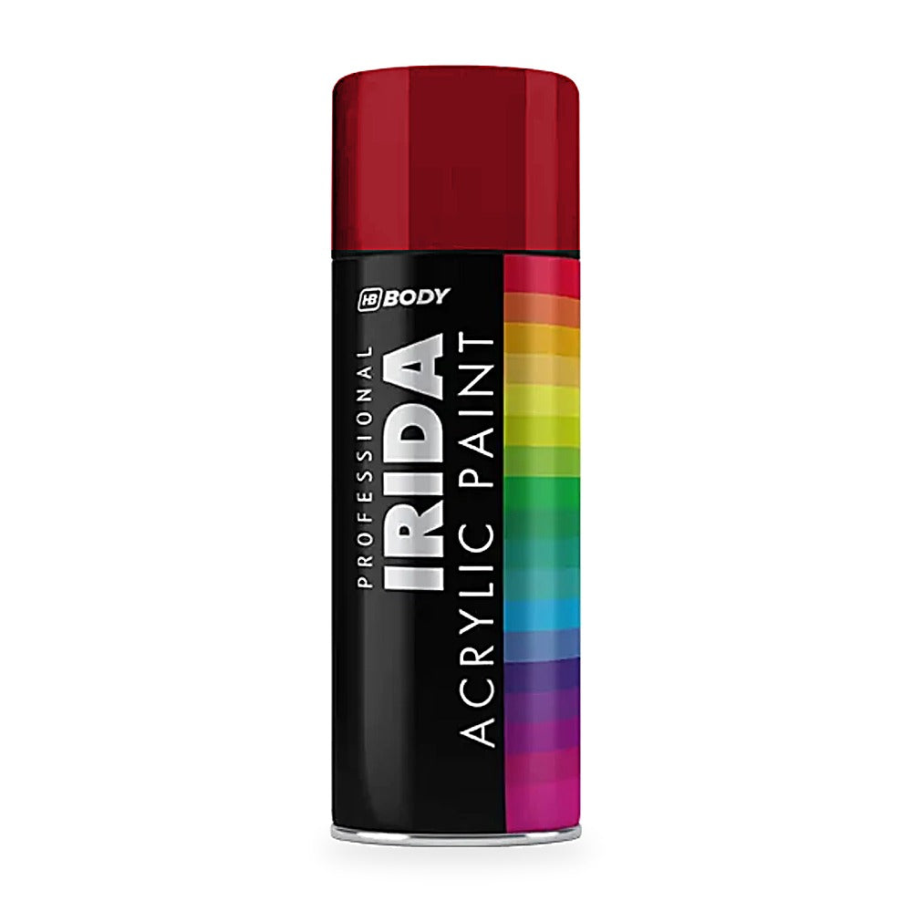 HB Body Professional Irida Acrylic Spray Paint 400ml - Ruby Red RAL 3003