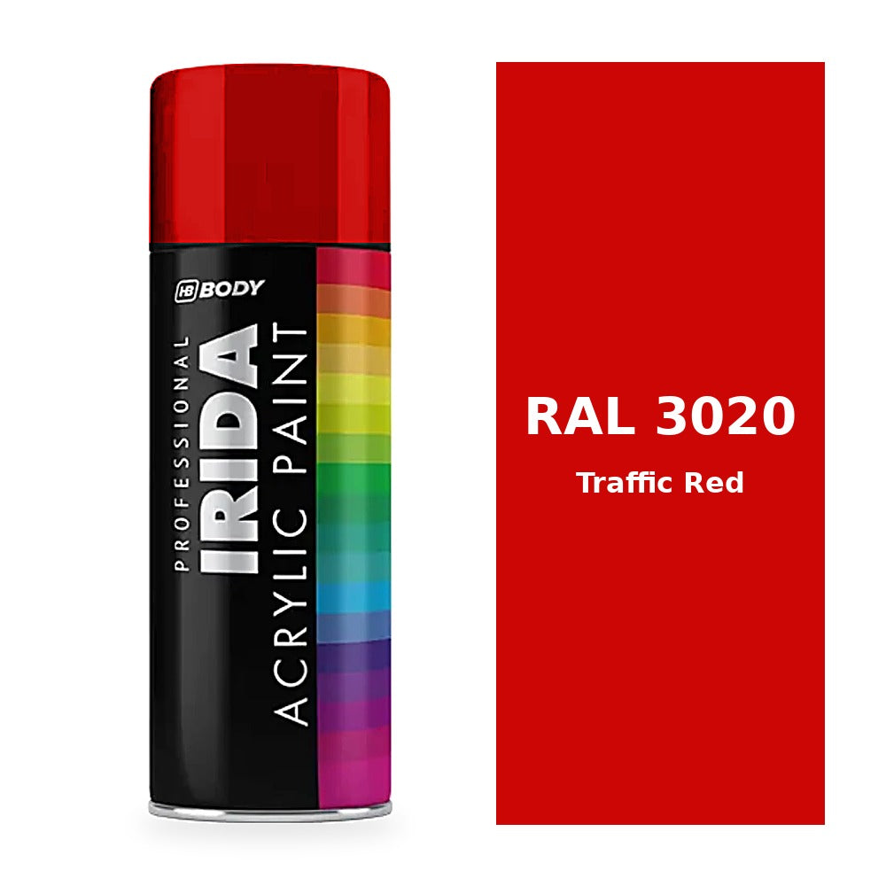 Traffic Red RAL 3020 colour swatch - HB Body Irida