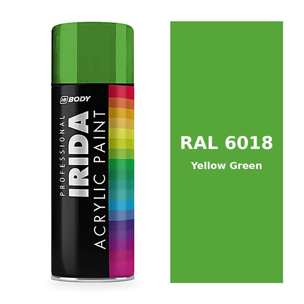 Yellow Green RAL 6018 colour swatch - HB Body Irida