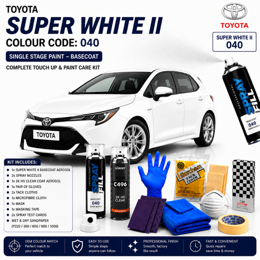 Touch Up Paint Kit DIY – Toyota Super White 040